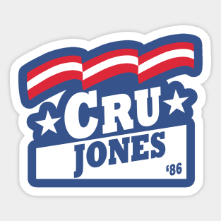 Cru Jones '86 Sticker